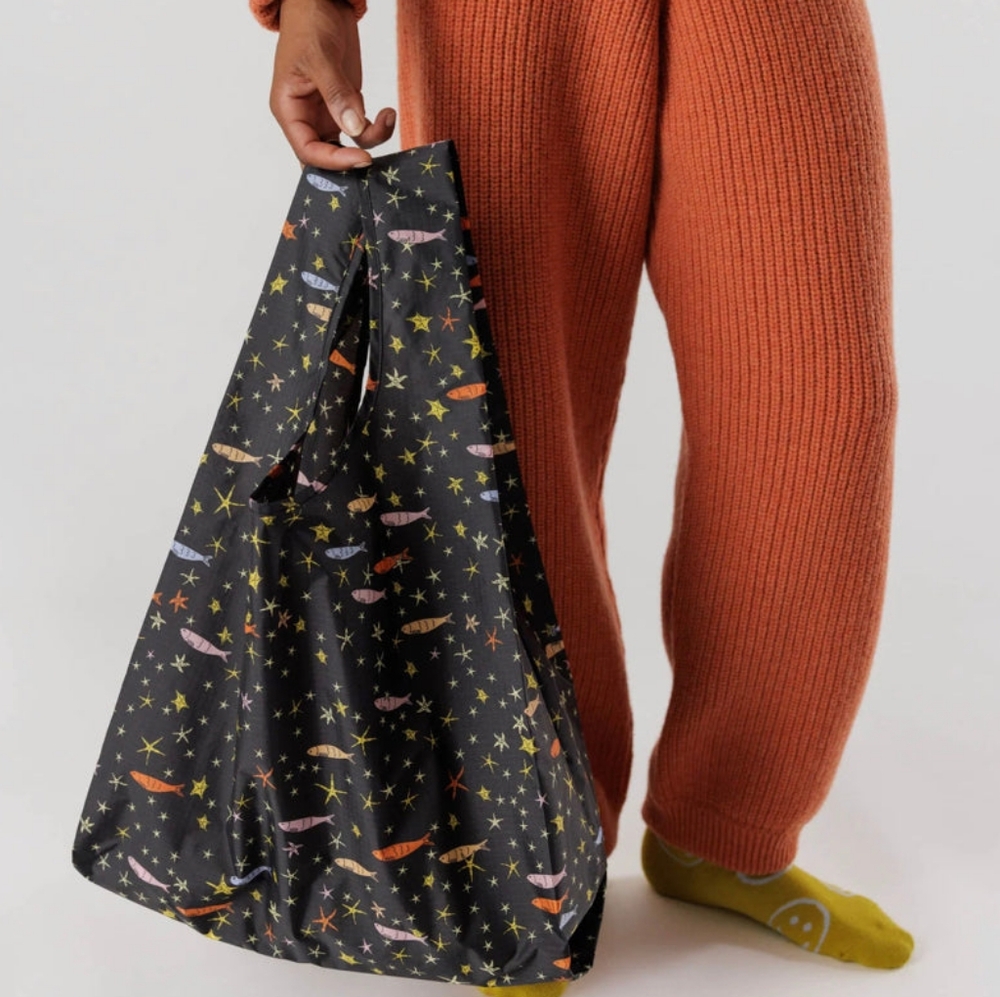 NWT BAGGU Standard Printed Reusable Tote Star Fish - Picture 2 of 3